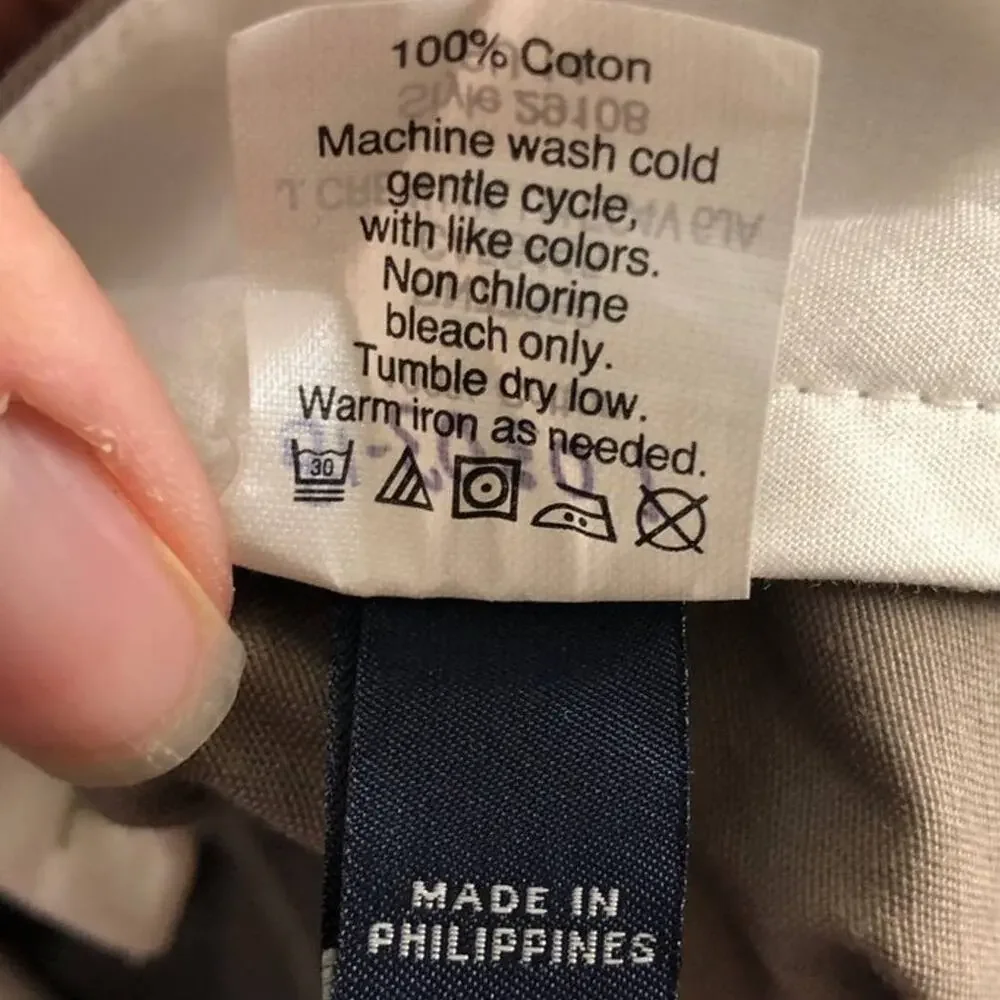 J. Crew Khaki Tan Chino Bedford Zip Hook Closure Pockets Workwear Dress Pants